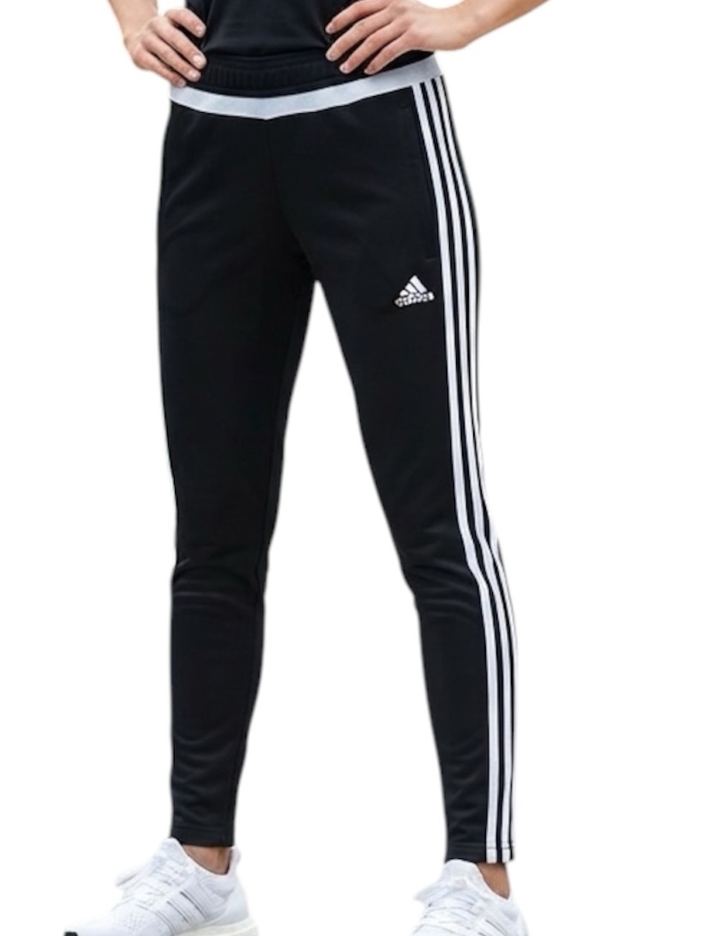 Adidas Climacool Black & White Three-Stripe Track Pants Women's Size S